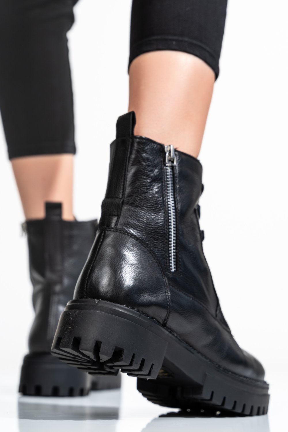 GHETE DAMA PIELE NATURALA NEGRE 9S77380