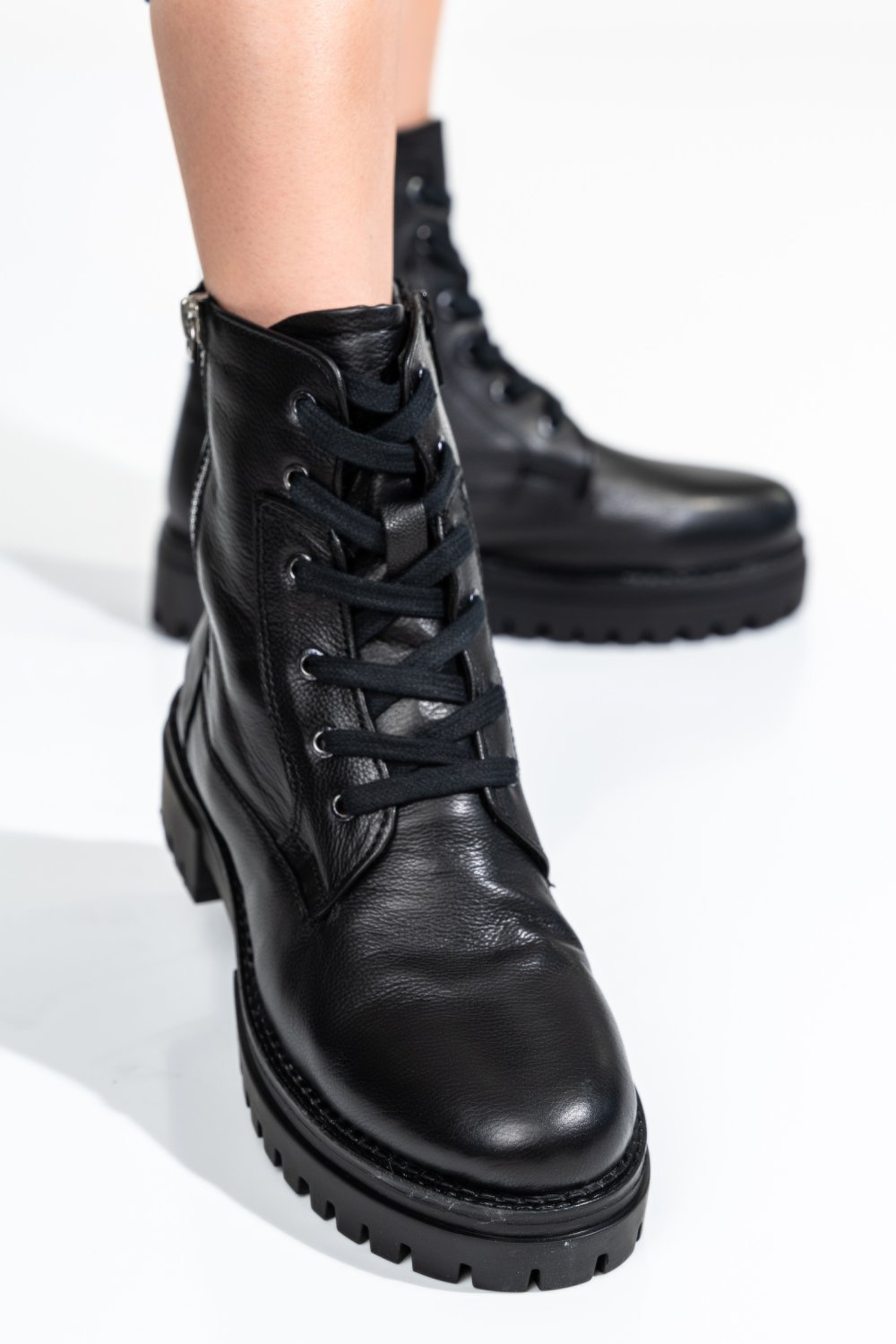 GHETE DAMA PIELE NATURALA NEGRE 9S77380