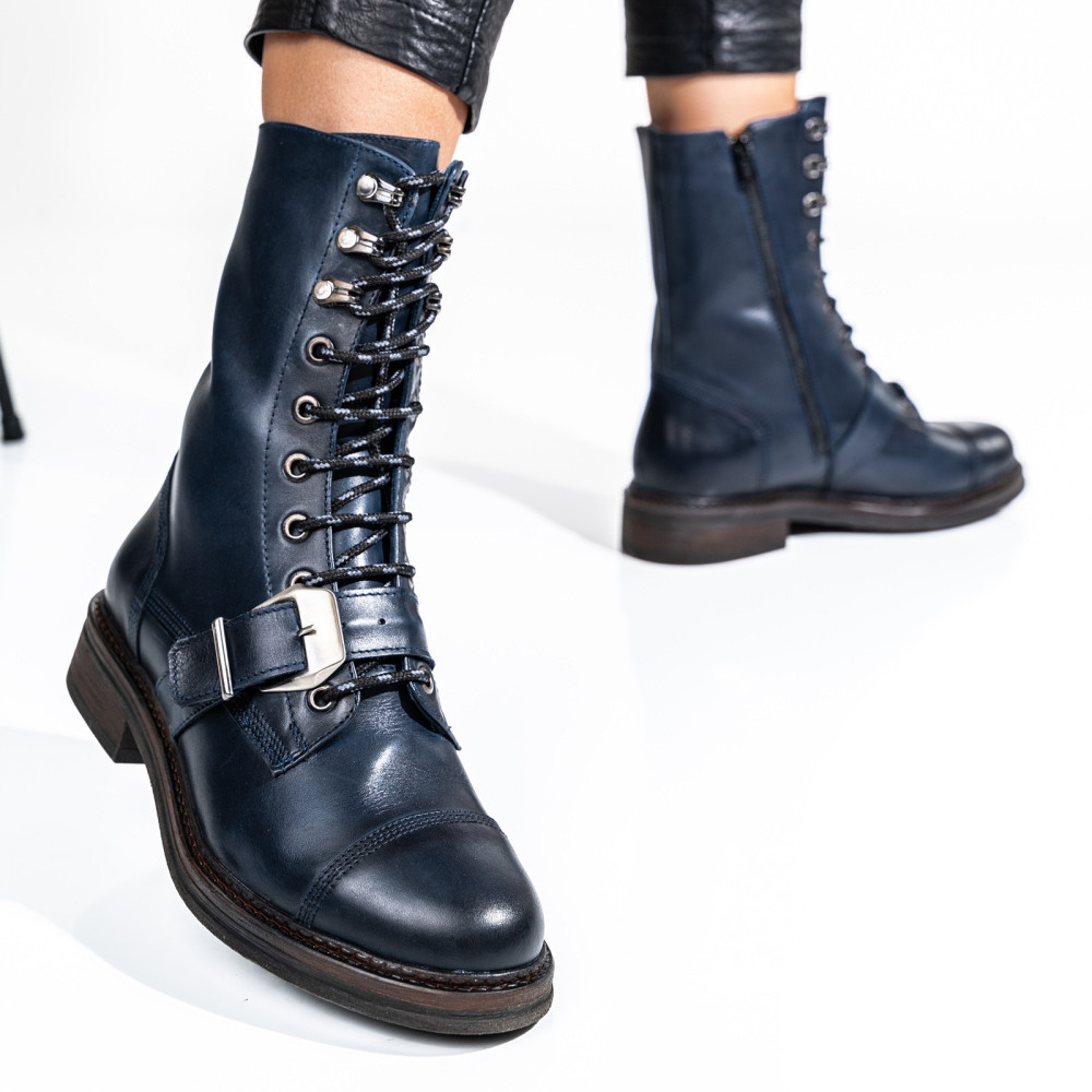 GHETE DAMA PIELE NATURALA BLEUMARIN 1S7756