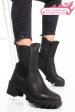 Ghete dama de iarna piele naturala black nabuk 8s77799