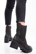 GHETE DAMA PIELE NATURALA BLACK NABUK 8S77799