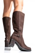 CIZME DAMA PIELE NATURALA MARO CU TOC 4S77202