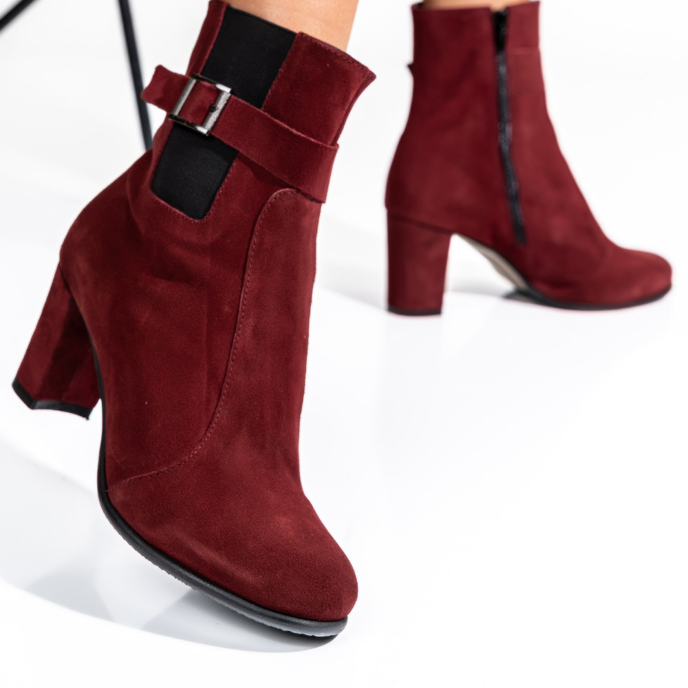 BOTINE DAMA PIELE NATURALA INTOARSA VISINII 7S7770