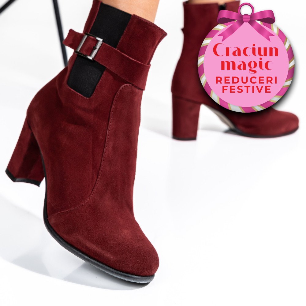 BOTINE DAMA PIELE NATURALA INTOARSA VISINII 7S7770