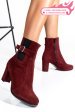 Botine dama piele naturala intoarsa visinii 7s7770