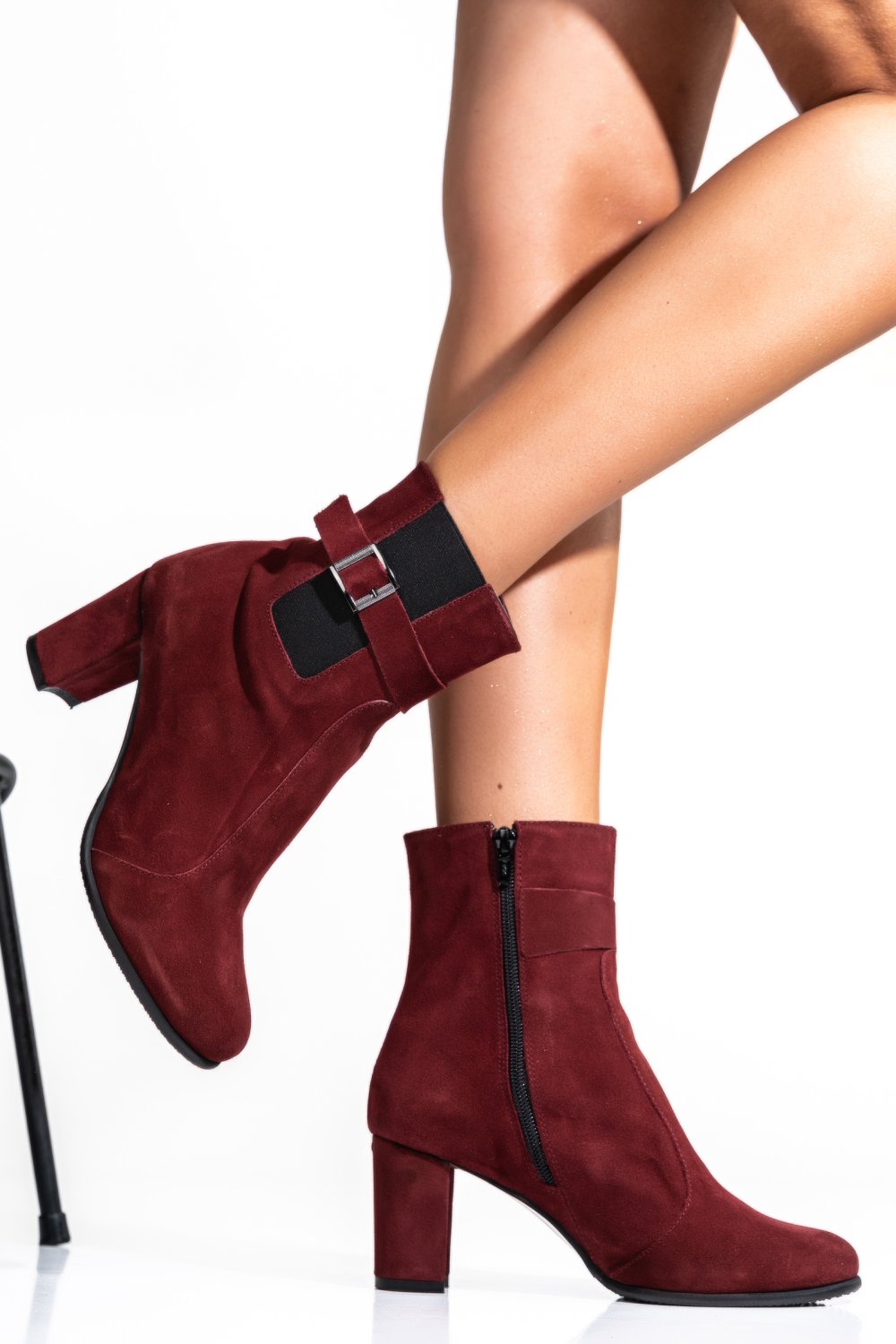 BOTINE DAMA PIELE NATURALA INTOARSA VISINII 7S7770