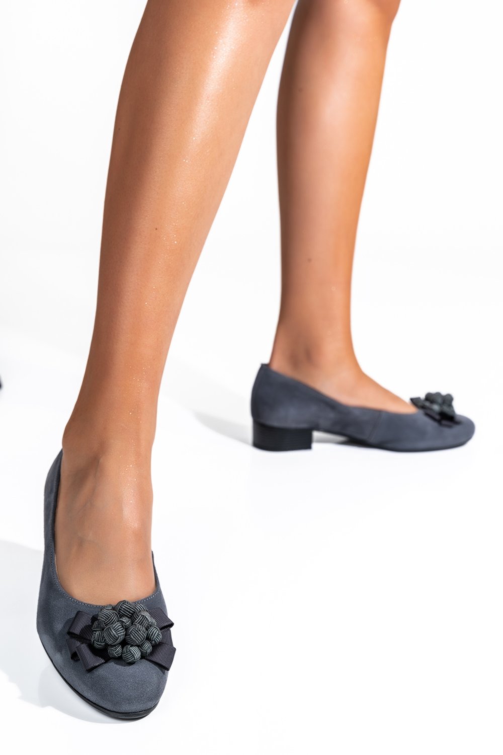 PANTOFI GRI PIELE NATURALA INTOARSA 2S7755BR