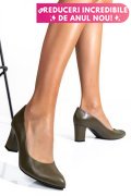 PANTOFI KHAKI PIELE NATURALA 3S77292