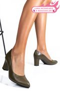 PANTOFI KHAKI PIELE NATURALA 3S77292
