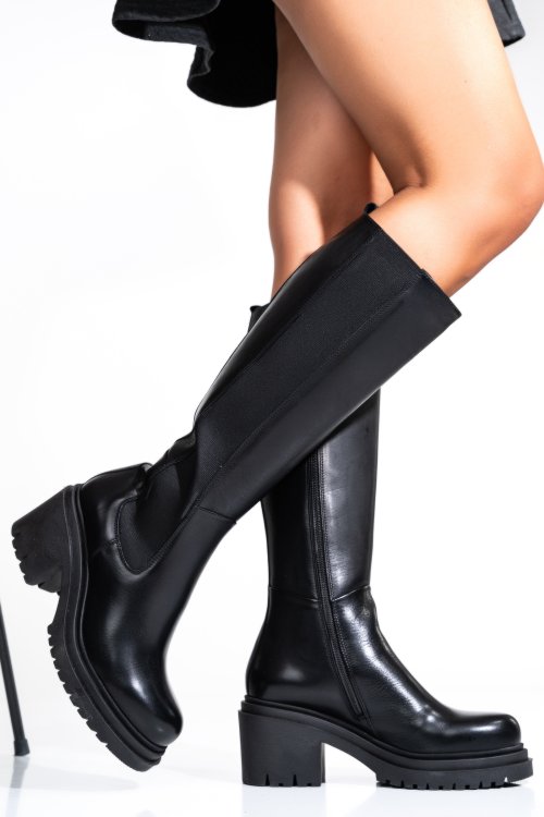 Cizme dama piele naturala  negre 1s771347594