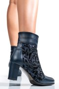 BOTINE DAMA PIELE NATURALA BLEUMARIN 7S7772