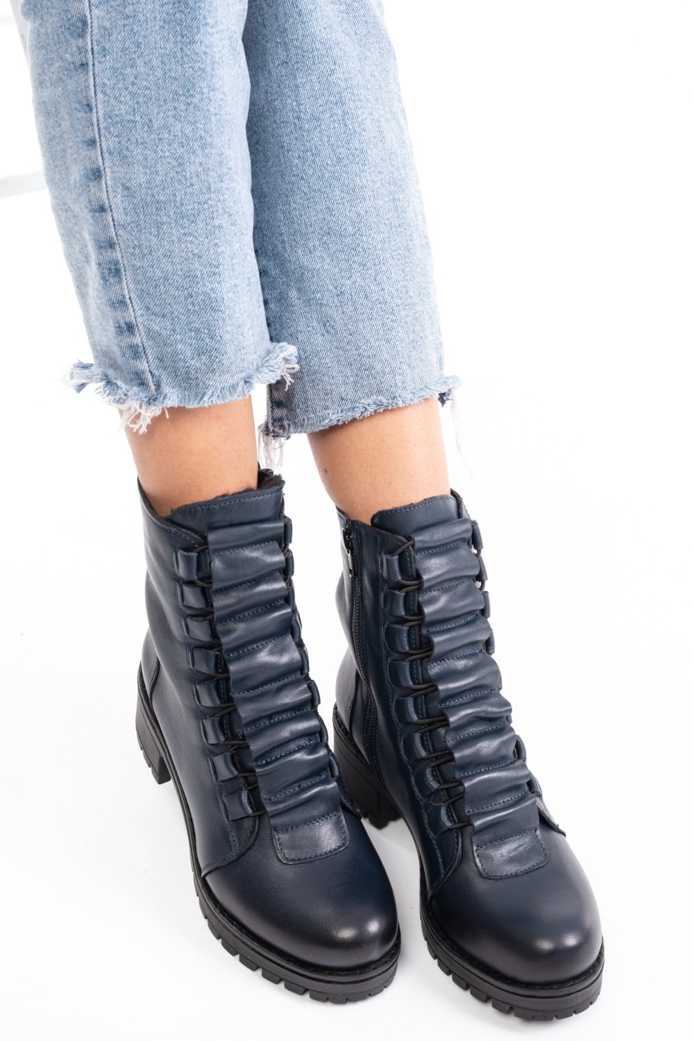 GHETE DAMA PIELE NATURALA BLEUMARIN 1S7782859