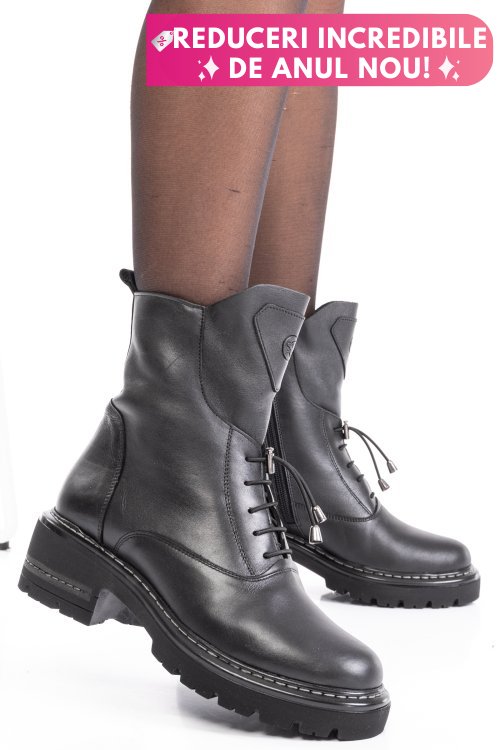 Ghete femei piele negre naturala 9s7760
