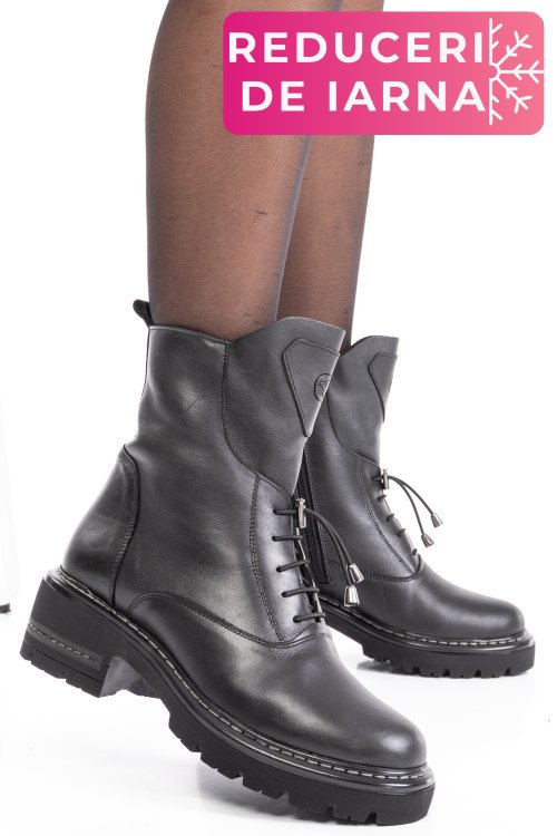 Ghete femei piele negre naturala 9s7760