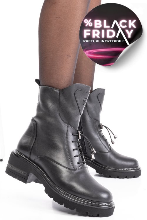 Ghete femei piele negre naturala 9s7760