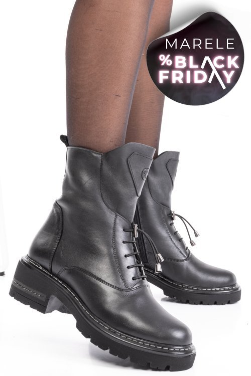 Ghete femei piele negre naturala 9s7760