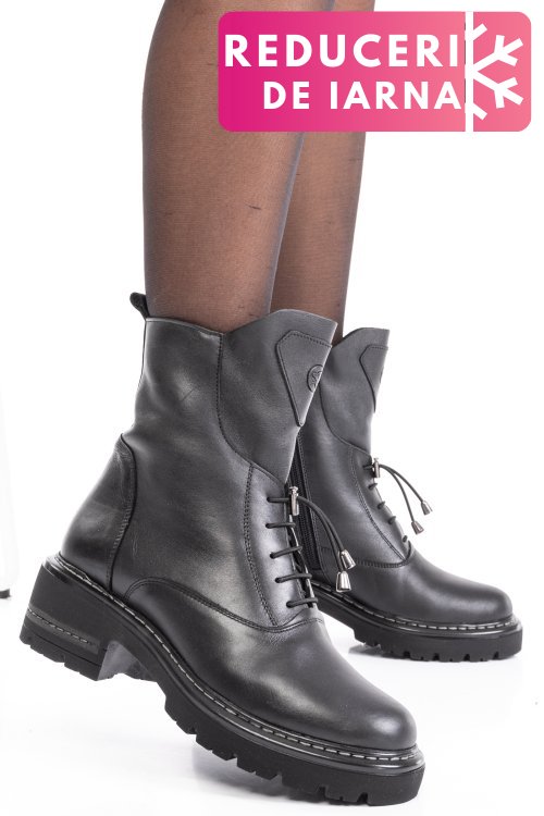 Ghete femei piele negre naturala 9s7760