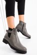 Ghete gri piele naturala 0s7782