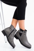 GHETE DAMA PIELE NATURALA GRI 0S7782