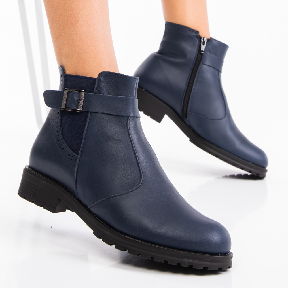 GHETE DAMA PIELE NATURALA BLEUMARIN 0S7782