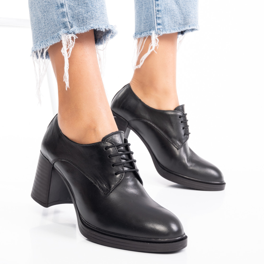 BOTINE DAMA PIELE NATURALA NEGRE 2S7712626NP