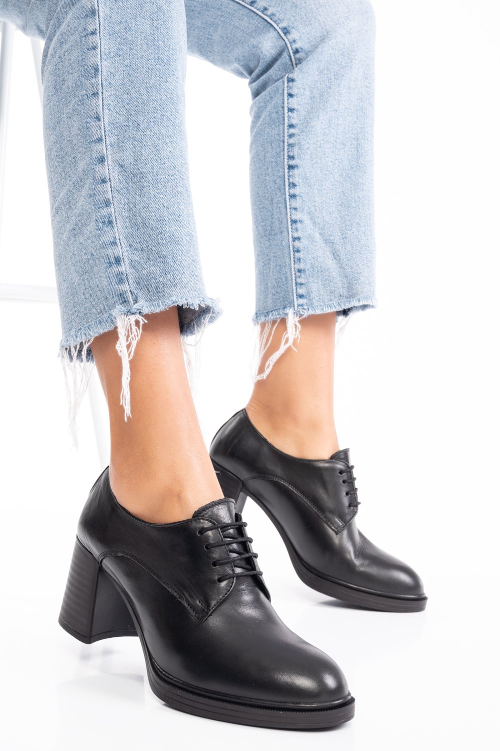 BOTINE DAMA PIELE NATURALA NEGRE 2S7712626NP
