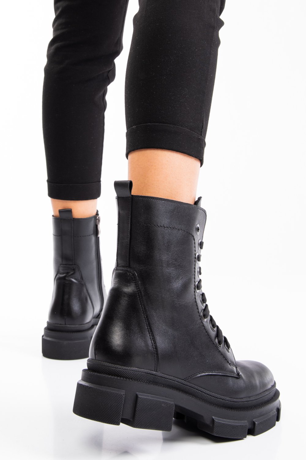 GHETE FEMEI PIELE NEGRE NATURALA 9S7764