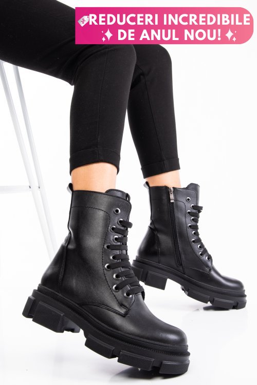 Ghete femei piele negre naturala 9s7764