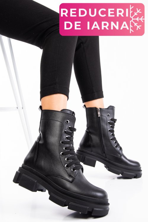 Ghete femei piele negre naturala 9s7764