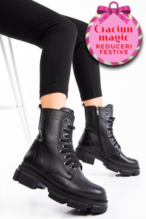 Ghete femei piele negre naturala 9s7764