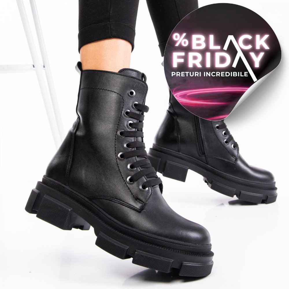 GHETE FEMEI PIELE NEGRE NATURALA 9S7764