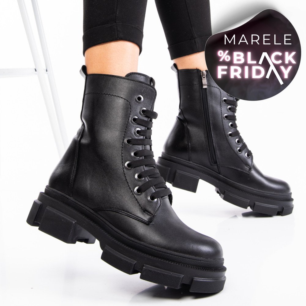 GHETE FEMEI PIELE NEGRE NATURALA 9S7764