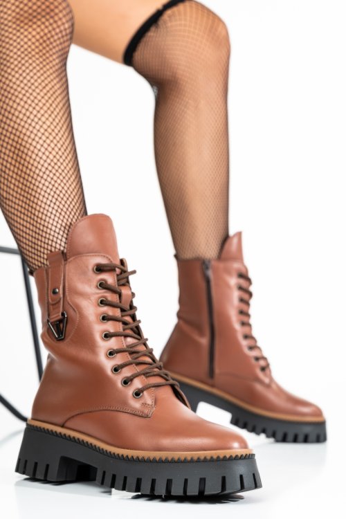 Ghete femei piele naturala maro 2s7722830np