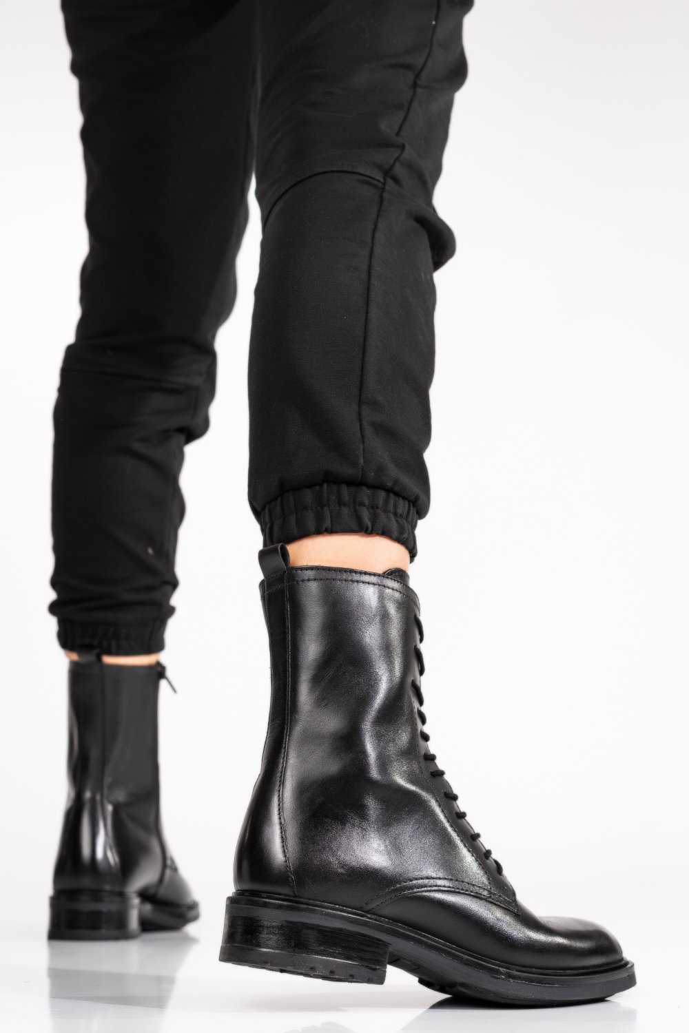 GHETE DAMA PIELE NATURALA NEGRE WS77H66H06