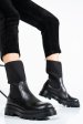 Ghete femei piele naturala negre 9s77007