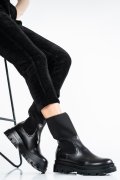 GHETE FEMEI PIELE NATURALA NEGRE 9S77007