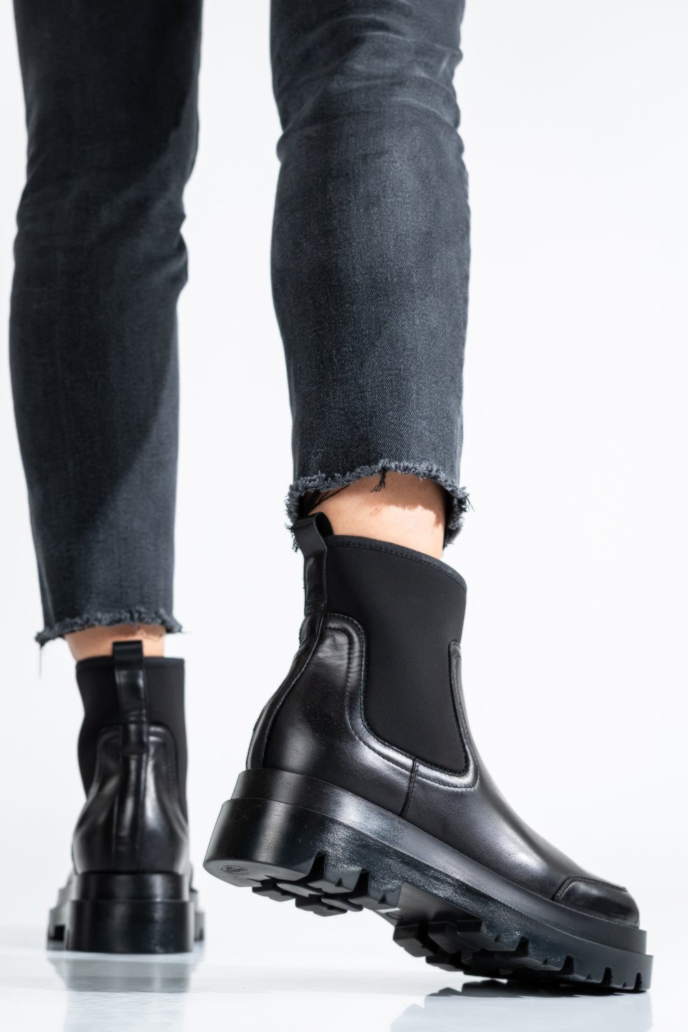 GHETE DAMA PIELE NATURALA NEGRE 8S77962