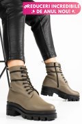 GHETE DAMA PIELE NATURALA KHAKI 1S7780