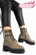 GHETE DAMA PIELE NATURALA KHAKI 1S7780