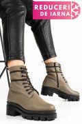 GHETE DAMA PIELE NATURALA KHAKI 1S7780
