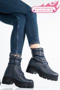 GHETE DAMA DE IARNA PIELE NATURALA BLEUMARIN 1S7780