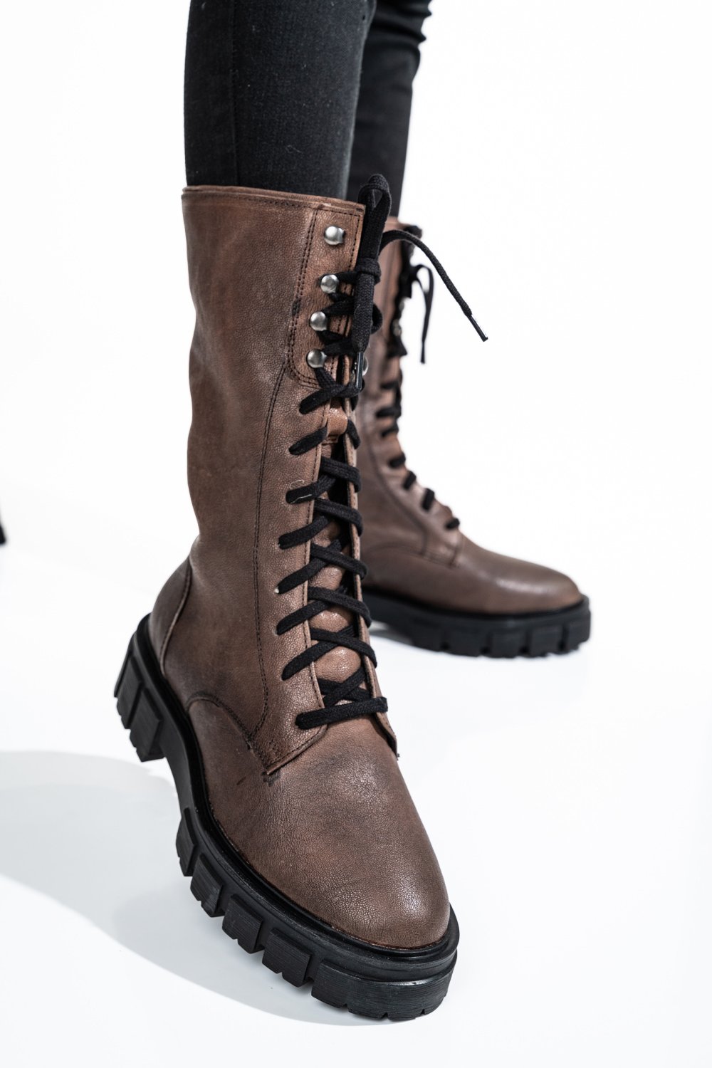 GHETE DAMA DE IARNA PIELE NATURALA MARO 8S77628