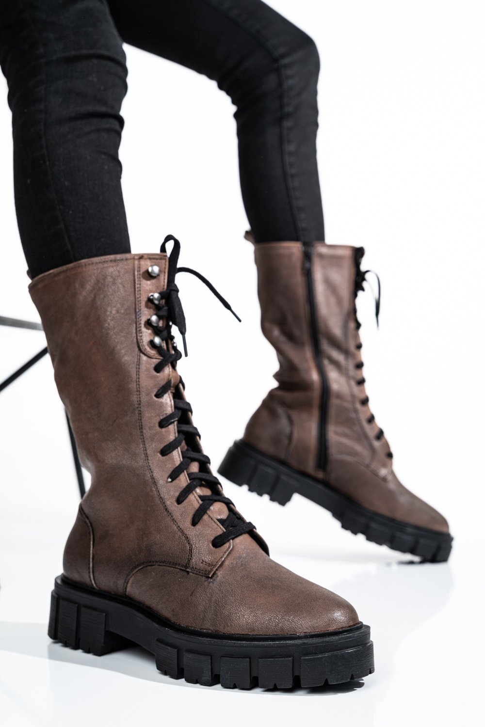 GHETE DAMA DE IARNA PIELE NATURALA MARO 8S77628