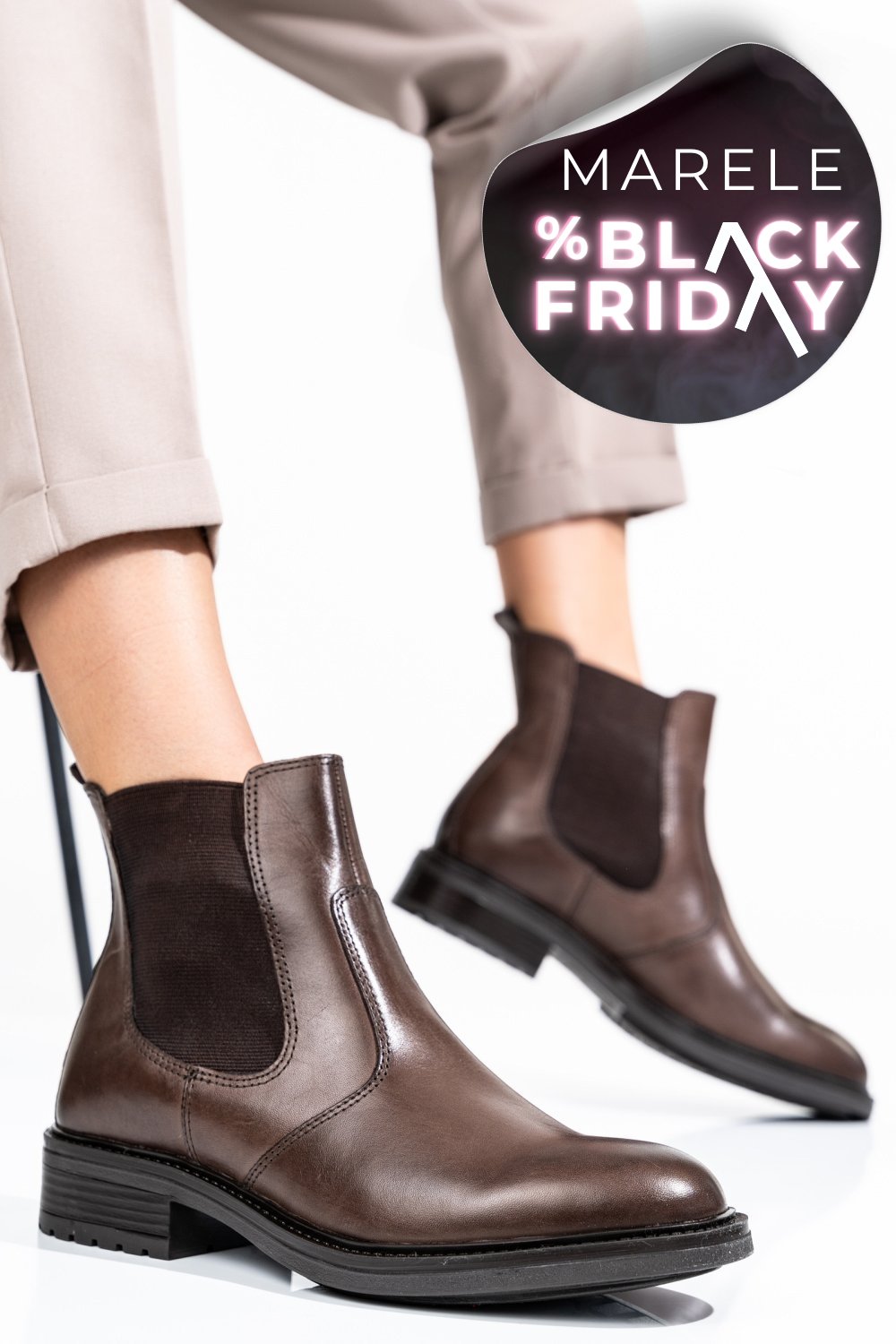 GHETE DAMA PIELE NATURALA MARO WS77H66H03