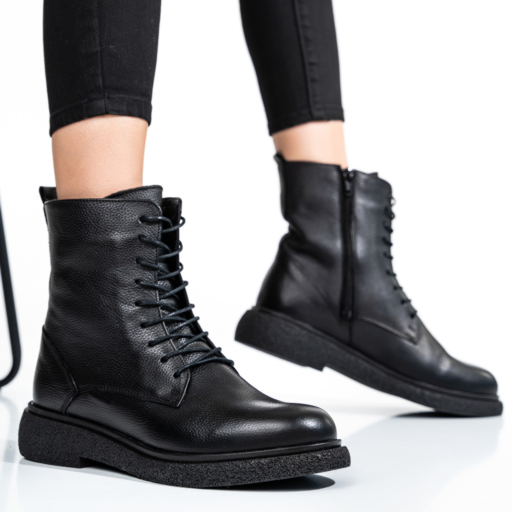 GHETE FEMEI PIELE NATURALA NEGRE 2S7732-002SFL