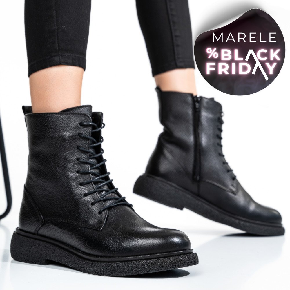 GHETE FEMEI PIELE NATURALA NEGRE 2S7732-002SFL