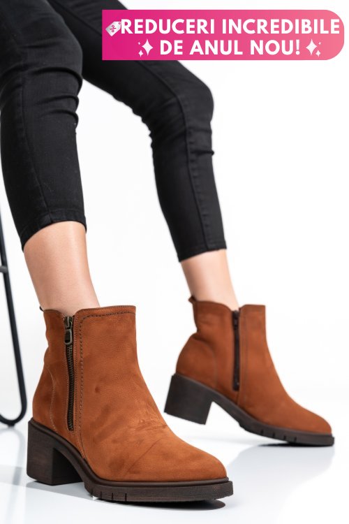 Ghete femei piele naturala maro deschis 2s7732-026nbk