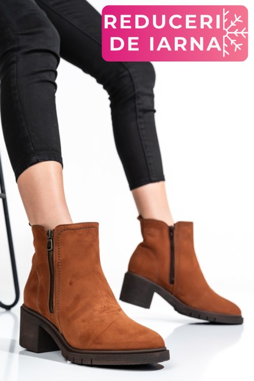 Ghete femei piele naturala maro deschis 2s7732-026nbk