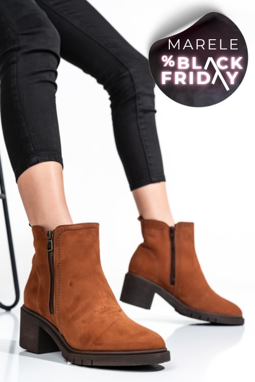 Ghete femei piele naturala maro deschis 2s7732-026nbk