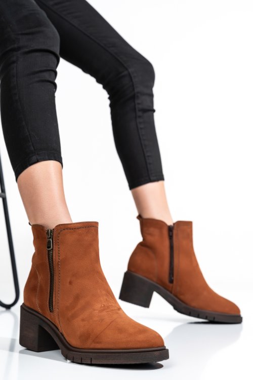 Ghete femei piele naturala maro deschis 2s7732-026nbk